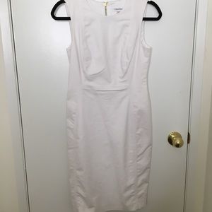 White CALVIN KLEIN Sheath Dress - Great for Spring